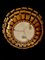 Spanish Crown Sunburst Fixture Xin Gilt Metal and Frost Glass, 1950s 8