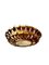 Spanish Crown Sunburst Fixture Xin Gilt Metal and Frost Glass, 1950s 4
