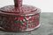 Boch Frères Keramis Pink Lidded Bowl with Silver Glazed Flowers and Butterflies, 1920s 4