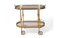 Vintage Brass and Glass Bar Cart, 1950s, Image 1