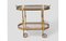 Vintage Brass and Glass Bar Cart, 1950s, Image 2