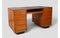 Vintage Wooden Desk with Linoleum Top, 1950s, Image 10