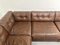 Vintage Leather Modular Sofa, 1970s, Set of 8, Image 11