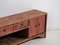 Meuble TV Bas Antique de Couleur Rouge, 1900 4