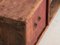 Meuble TV Bas Antique de Couleur Rouge, 1900 5