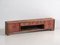Meuble TV Bas Antique de Couleur Rouge, 1900 3