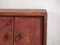 Antiker niedriger roter Fernsehschrank, 1900 11