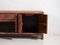 Meuble TV Bas Antique de Couleur Rouge, 1900 10