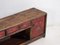 Antiker roter Fernsehschrank, 1900 4