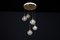 Mid-Century Cascade with 5 Smoked Hand-Blown Globes attributed to Glashütte Limburg, 1970s 7