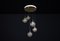 Mid-Century Cascade with 5 Smoked Hand-Blown Globes attributed to Glashütte Limburg, 1970s 9