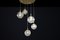 Mid-Century Cascade with 5 Smoked Hand-Blown Globes attributed to Glashütte Limburg, 1970s 6