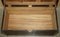 Antique Hand Studded Brown Leather Steamer Trunk, 1963 16