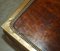 Antique Hand Studded Brown Leather Steamer Trunk, 1963 7