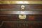 Antique Hand Studded Brown Leather Steamer Trunk, 1963 5