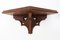 Antique Carved Oak Church Wall Consoles, 1850, Set of 2 3