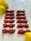 Dog Knife Holders in Burgundy Ceramic, 1950s, Set of 12, Image 4