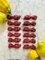 Dog Knife Holders in Burgundy Ceramic, 1950s, Set of 12, Image 1