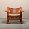 Spanish Chair in Cognac Leather and Oak by Børge Mogensen for Fredericia, 1967, Image 2