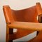 Spanish Chair in Cognac Leather and Oak by Børge Mogensen for Fredericia, 1967, Image 16