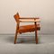 Spanish Chair in Cognac Leather and Oak by Børge Mogensen for Fredericia, 1967, Image 4