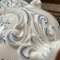 Flowerpot in White & Blue Color, Bird Motif by Moustier Dallier, 1970s 6