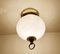 Vintage Deckenlampe aus Glas & Messing von Limburg 4