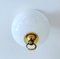Vintage Deckenlampe aus Glas & Messing von Limburg 5