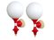 Appliques Space Age Vintage en Verre par Richard Essig, Set de 2 1