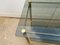 Meuble TV à 2 Étagères Vintage avec Structure en Métal et Verre Fumé, 1950s 13