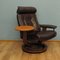 Scandinavian Stressless Armchair with Shelf, 1960s, Image 1