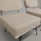 Set de Fauteuils en Tissu Blanc Lait par BBPR pour Arflex, 1950s 21
