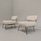 Set de Fauteuils en Tissu Blanc Lait par BBPR pour Arflex, 1950s 24