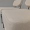 Set de Fauteuils en Tissu Blanc Lait par BBPR pour Arflex, 1950s 3