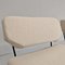 Set de Fauteuils en Tissu Blanc Lait par BBPR pour Arflex, 1950s 5