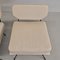 Set de Fauteuils en Tissu Blanc Lait par BBPR pour Arflex, 1950s 6