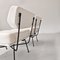 Set de Fauteuils en Tissu Blanc Lait par BBPR pour Arflex, 1950s 17