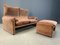 Vintage Maralunga Sofa Set by Vico Magistretti for Cassina, 1970s, Set of 2, Image 11