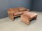 Vintage Maralunga Sofa Set by Vico Magistretti for Cassina, 1970s, Set of 2, Image 2