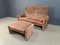 Vintage Maralunga Sofa Set by Vico Magistretti for Cassina, 1970s, Set of 2, Image 4