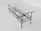 Italienischer Vintage Couchtisch mit Dreifachauflage aus Metallgitter von Giovanni Ferrabini, 1960er 2