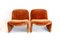 Set de Chaises Vintage en Velours par Giancarlo Piretti pour Anonima Castelli, 1970s, Set de 2 1