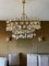 Large Chandelier in Gilded Brass and Crystal from Palwa, Germany, 1970 4