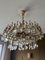 Large Chandelier in Gilded Brass and Crystal from Palwa, Germany, 1970 6
