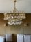 Large Chandelier in Gilded Brass and Crystal from Palwa, Germany, 1970 1