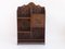 Antiker Wandschrank aus geschnitztem Holz mit Regalen 2