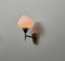Mid-Century Modern Italian Wall Sconce in Brass and Opaline Glass, 1950s 4