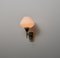 Mid-Century Modern Italian Wall Sconce in Brass and Opaline Glass, 1950s 6