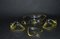 Art Deco Compote Set of Glass Dishes, 1930s, Set of 6 1