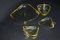 Art Deco Compote Set of Glass Dishes, 1930s, Set of 6 3